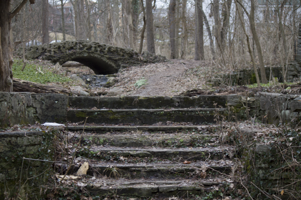 Old bridge and steps at Lindner Park